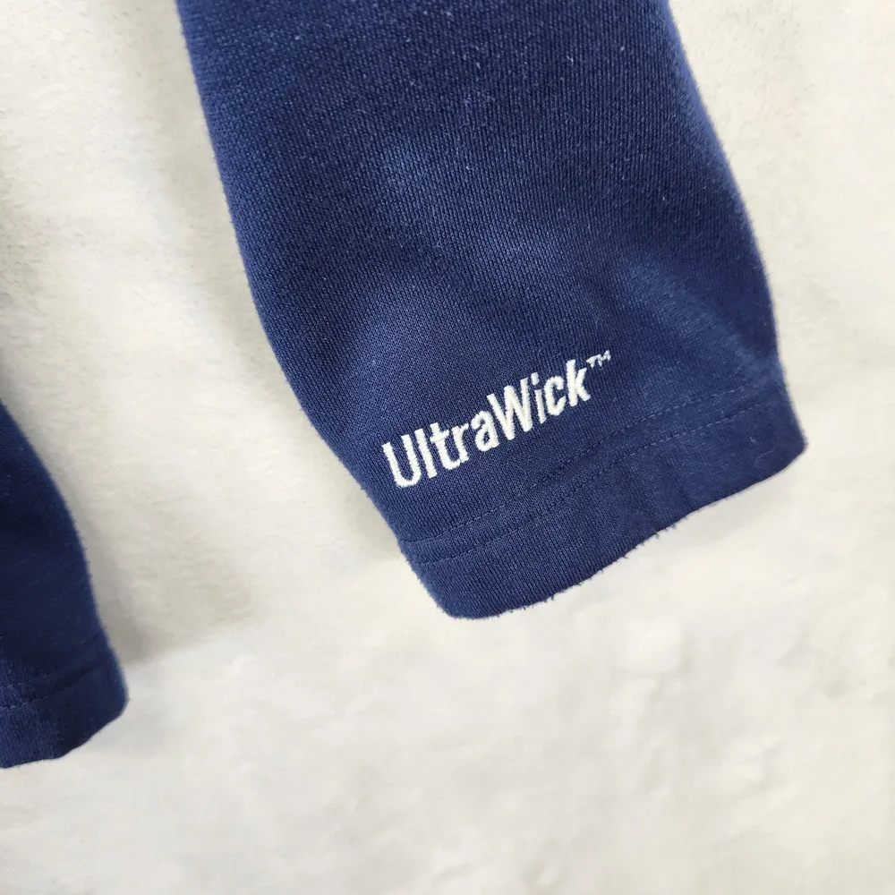 The North Face Mens UltraWick Quarter Zip Pullover Navy Blue Medium‎ Pocket